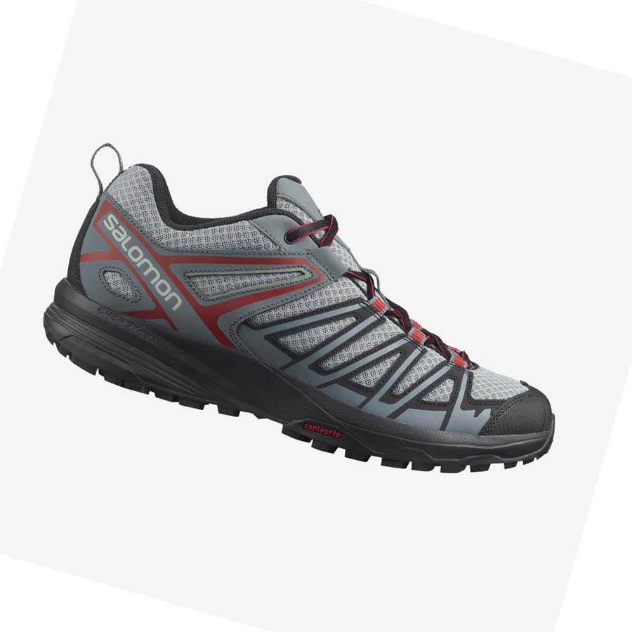 Salomon X CREST Erkek Yürüyüş Ayakkabısı Siyah Turkuaz | TR 3569DFM